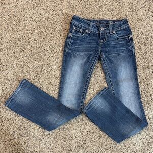 Miss Me Women's Boot Cut Jeans in Blue Wash